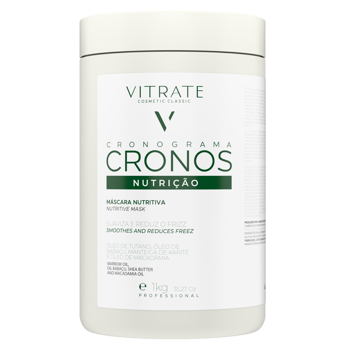 MÁSCARA CRONOS NUTRIÇÃO 1KG ( LINHA CRONOGRAMA ) VITRATE