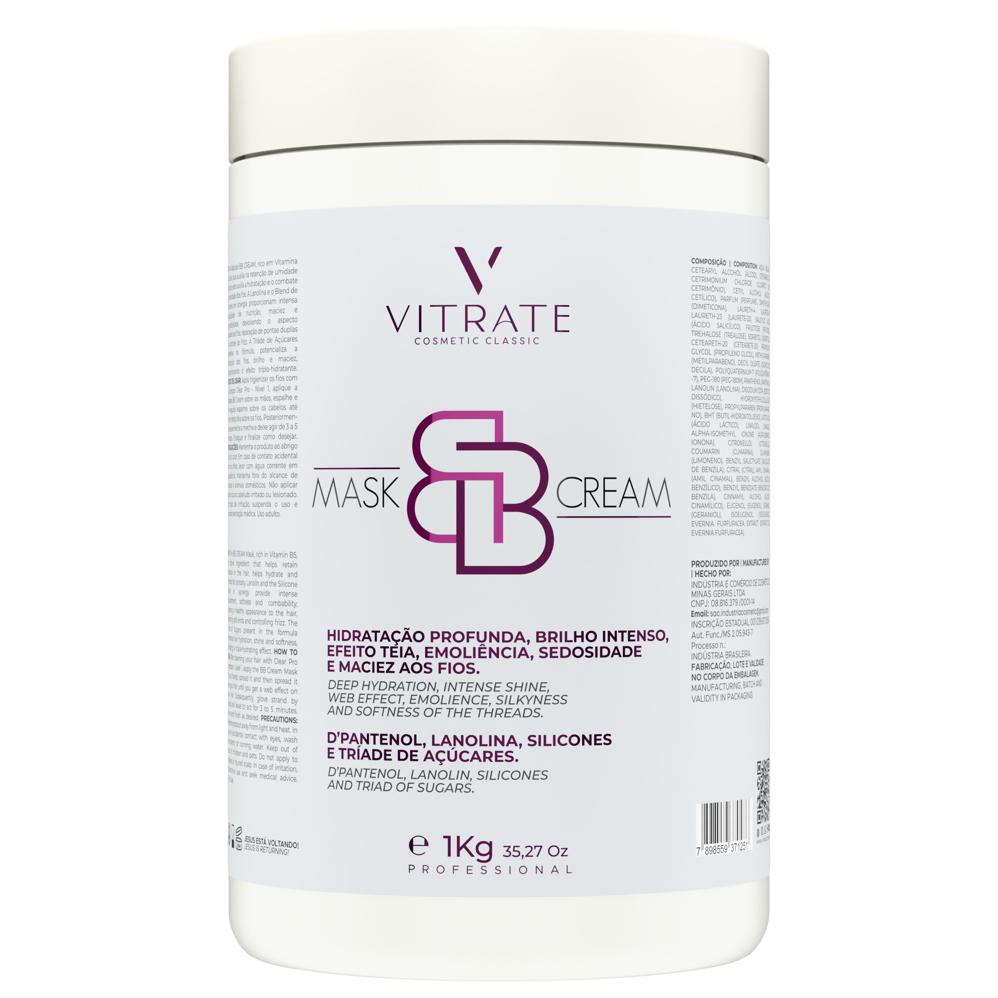 MÁSCARA BB CREAN 1KG (EFEITO TEIA)