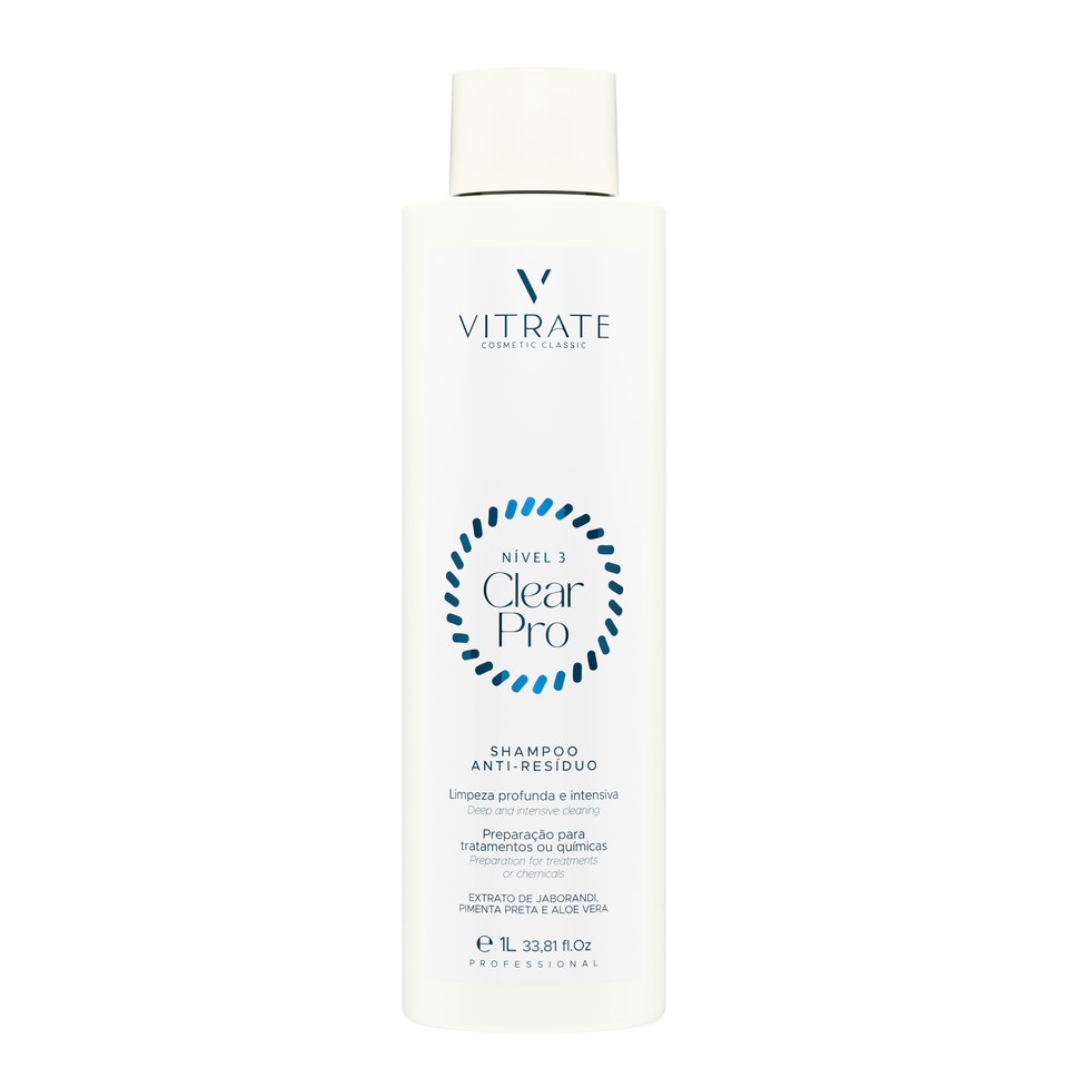 SHAMPOO CLEAR PRÓ NÍVEL 3 - SHAMPOO ANTIRRESÍDO VITRATE 900G