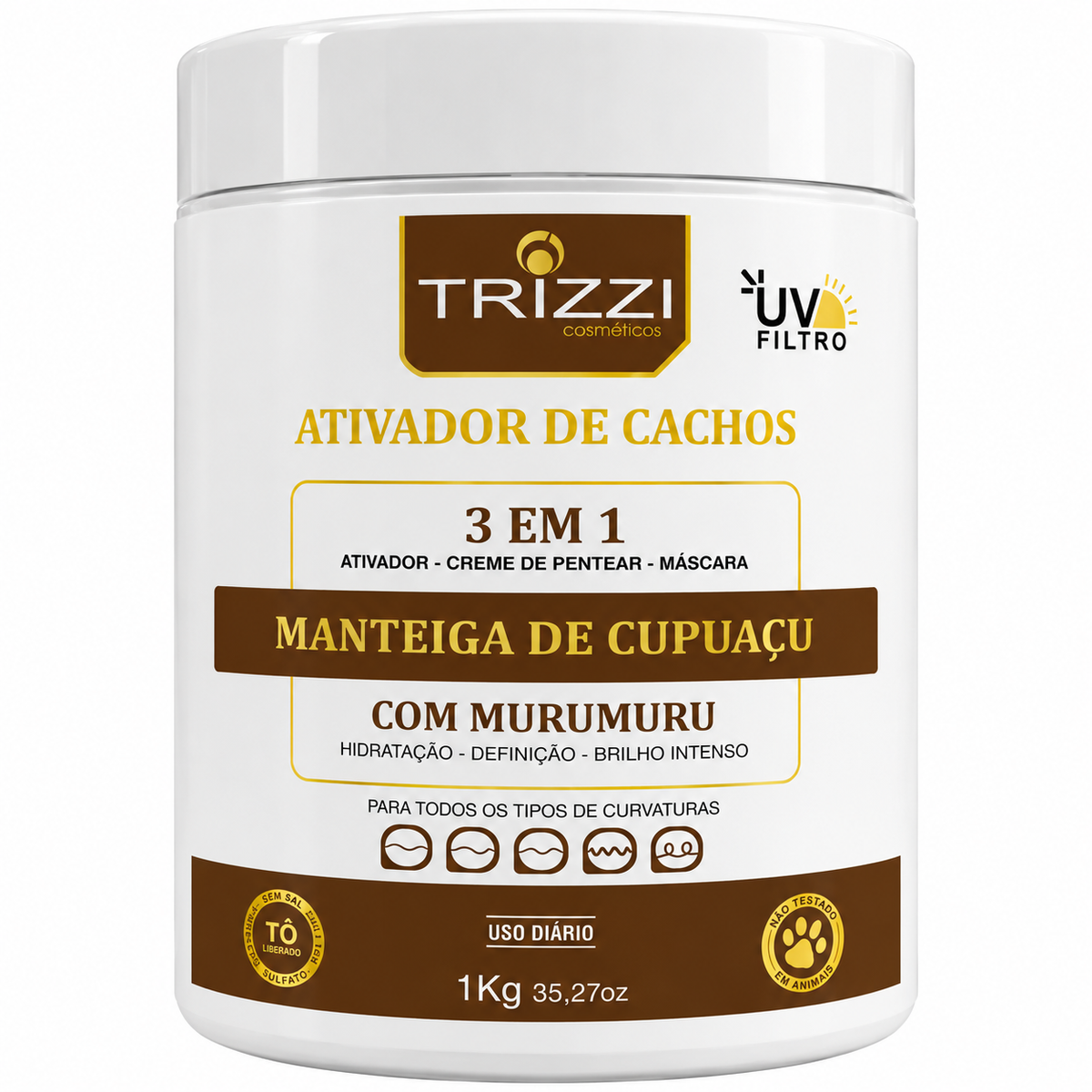 Ativador De Cachos Cupuaçu + Murumuru Nutritivo Trizzi 1kg