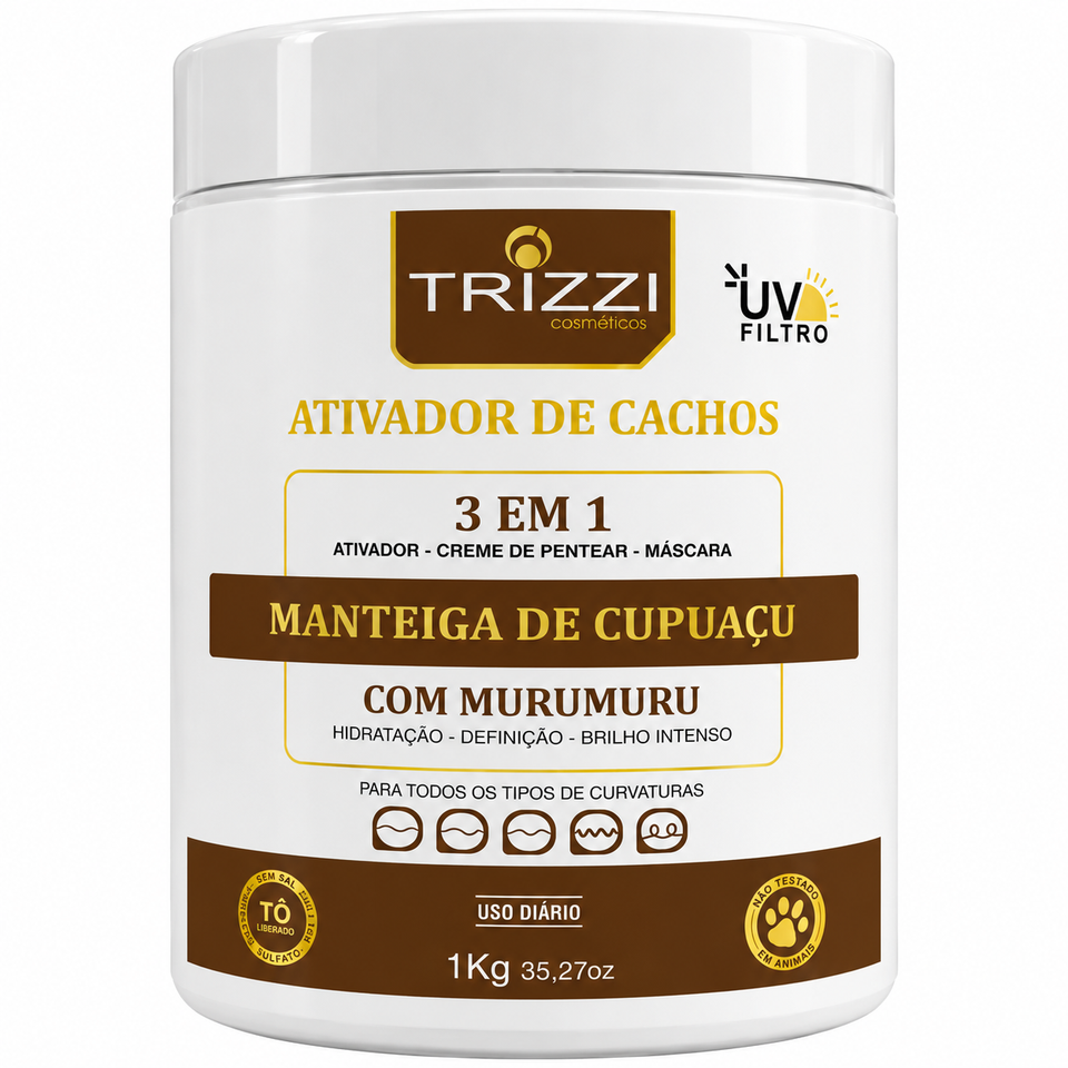 Ativador De Cachos Cupuaçu + Murumuru Nutritivo Trizzi 1kg