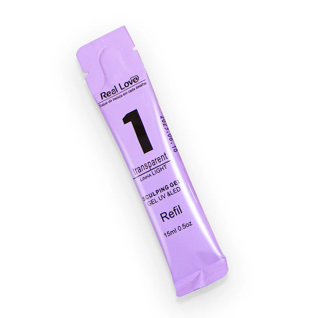 REAL LOVE SACHÊ GEL TRANSPARENTE (1 ) 15ML