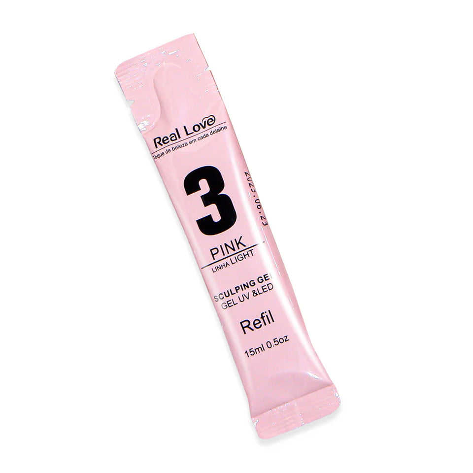 REAL LOVE SACHÊ GEL PINK (3) 15ML
