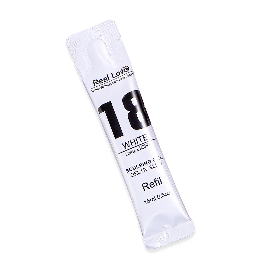 REAL LOVE SACHÊ GEL WHITE (18) 15ML