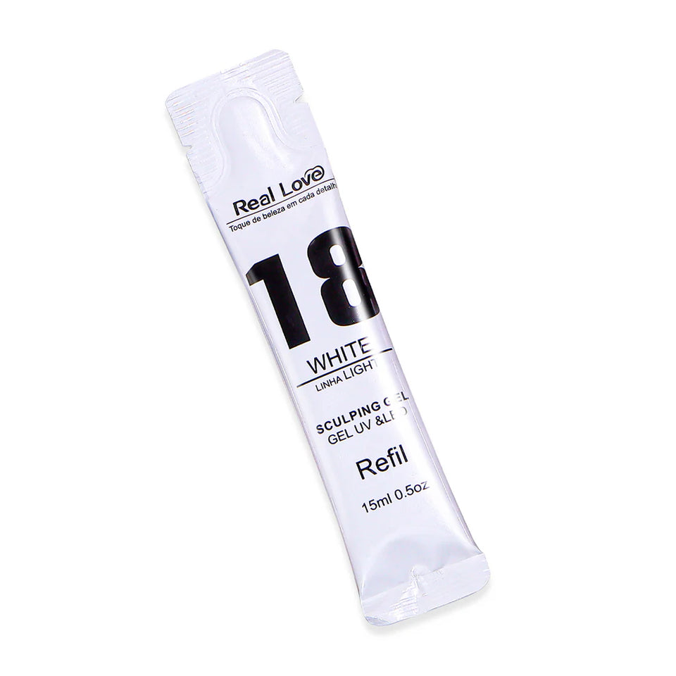 REAL LOVE SACHÊ GEL WHITE (18) 15ML
