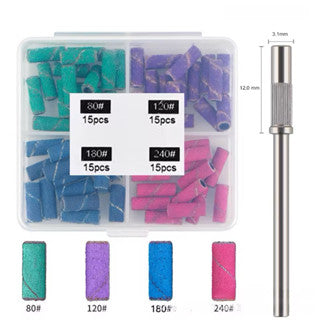 KIT DE REFILS SLIM + BROCA FININHA PARA LIXA BITS MINI MANDRIL MOTOR ELÉTRICA 60UND