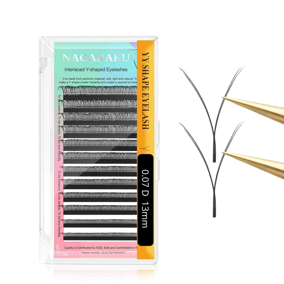 NAGARAKU  CÍLIOS YY LASHES 0.07D 13MM