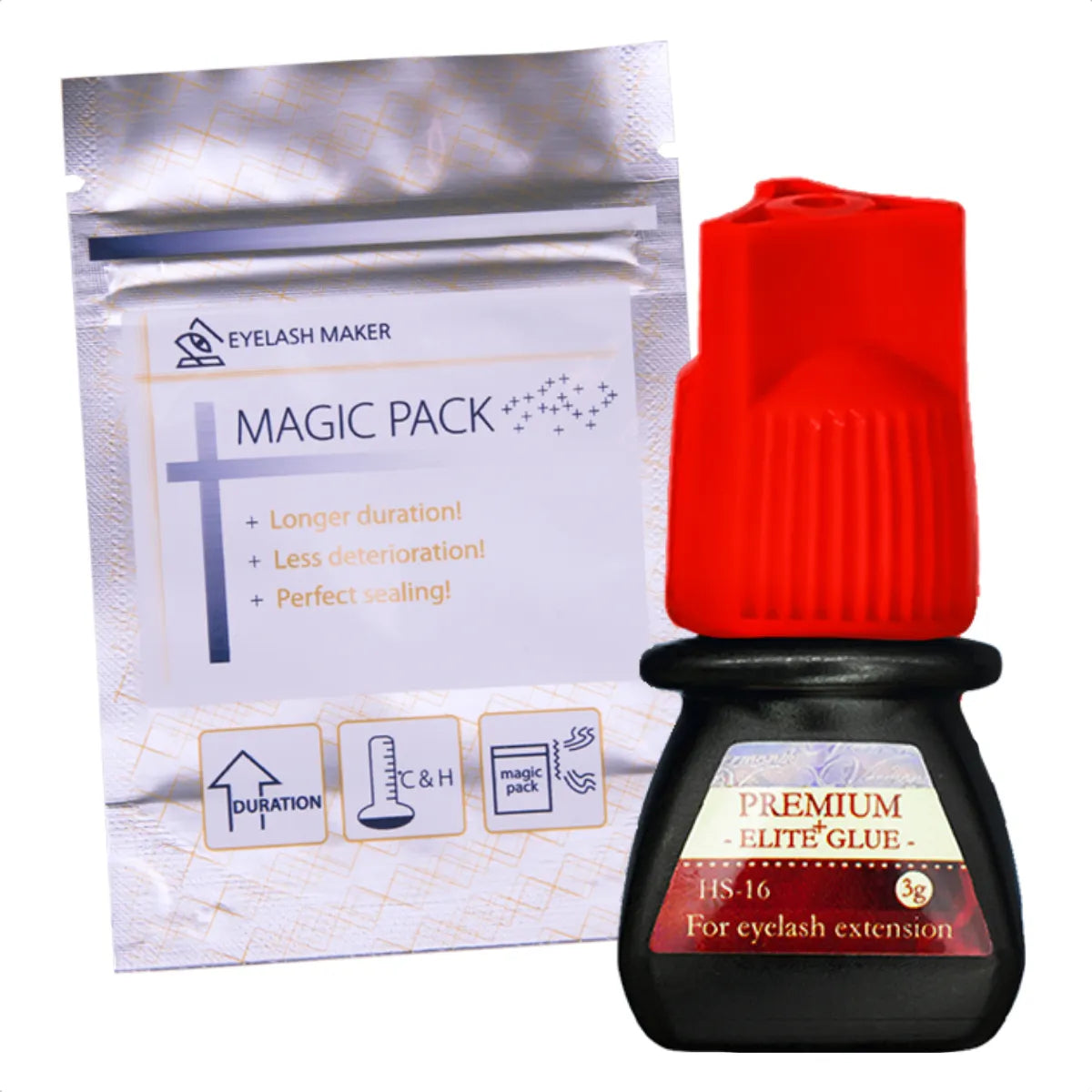 Cola Extensão Cílios Elite HS-16 Preta 3ML