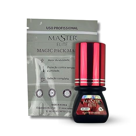 Cola EXTENÇÃO CILIOS Master Elite Ruby 3ML