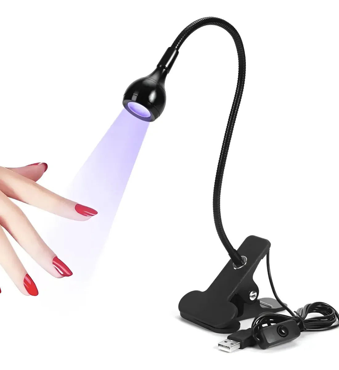 Lanterna Led Uv Secagem Gel Mesa  PRETA