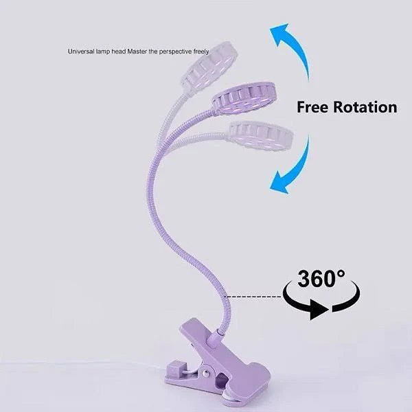 Lanterna de mesa Clip 7 LEDS (CORES VARIADAS)
