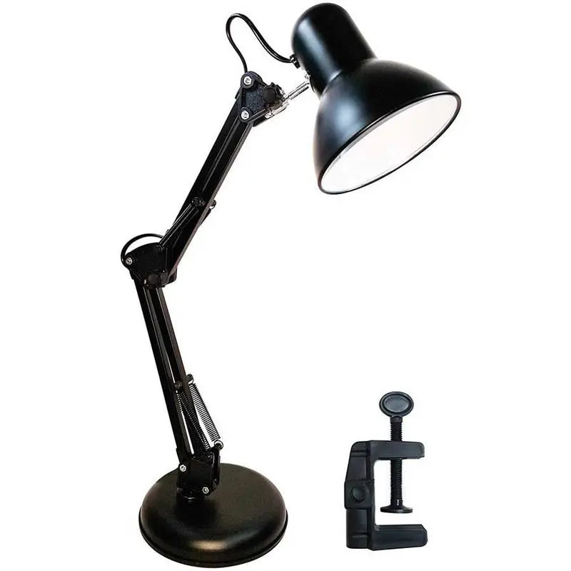 Luminária abajur articulada de mesa MT-811 para estudo e trabalho COR Preto
