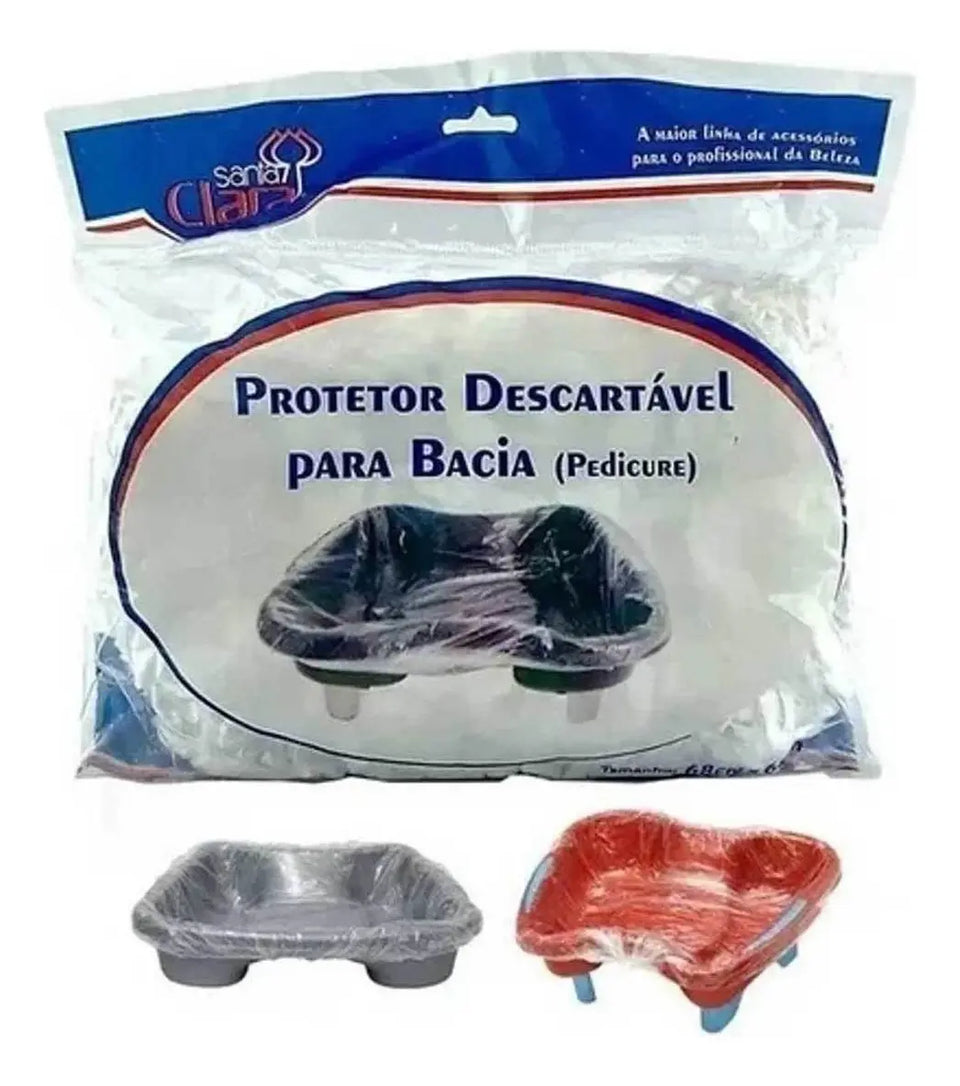 Protetor Descartável Para Bacia Pedicure santa clara c/100 unidades