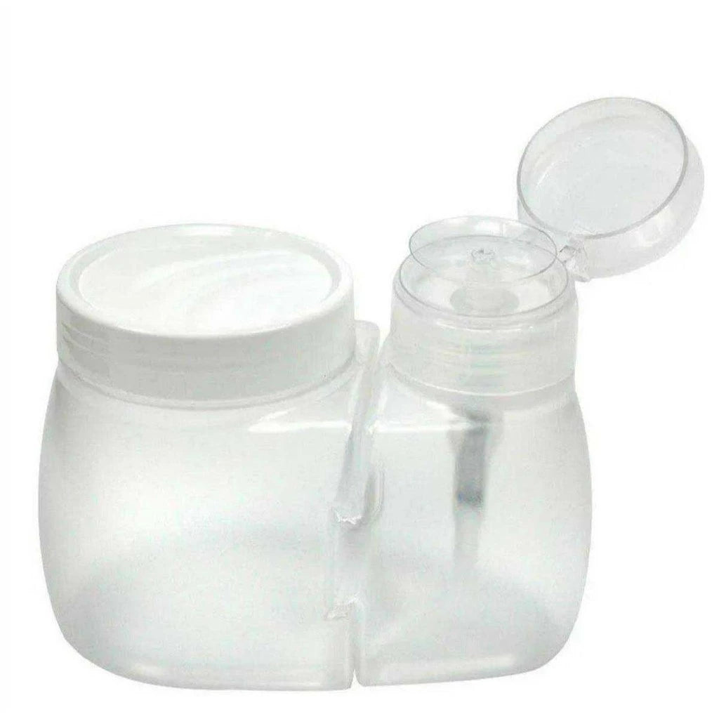Kit Porta Algodão e Dosador De Acetona Manicure - Santa Clara CORES SORTIDAS