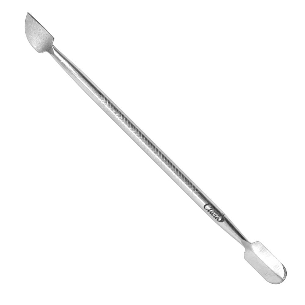 ESPÁTULA DUPLA EM AÇO INOX PARA CUTÍCULA