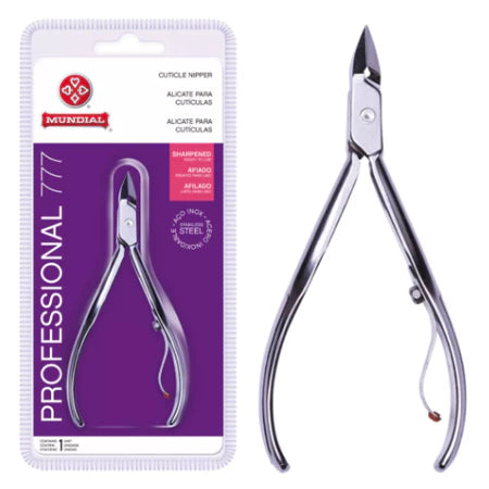 Alicate Cutícula Mundial 777 Profissional Aço Inox
