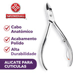 Alicate Cutícula Mundial 777 Profissional Aço Inox