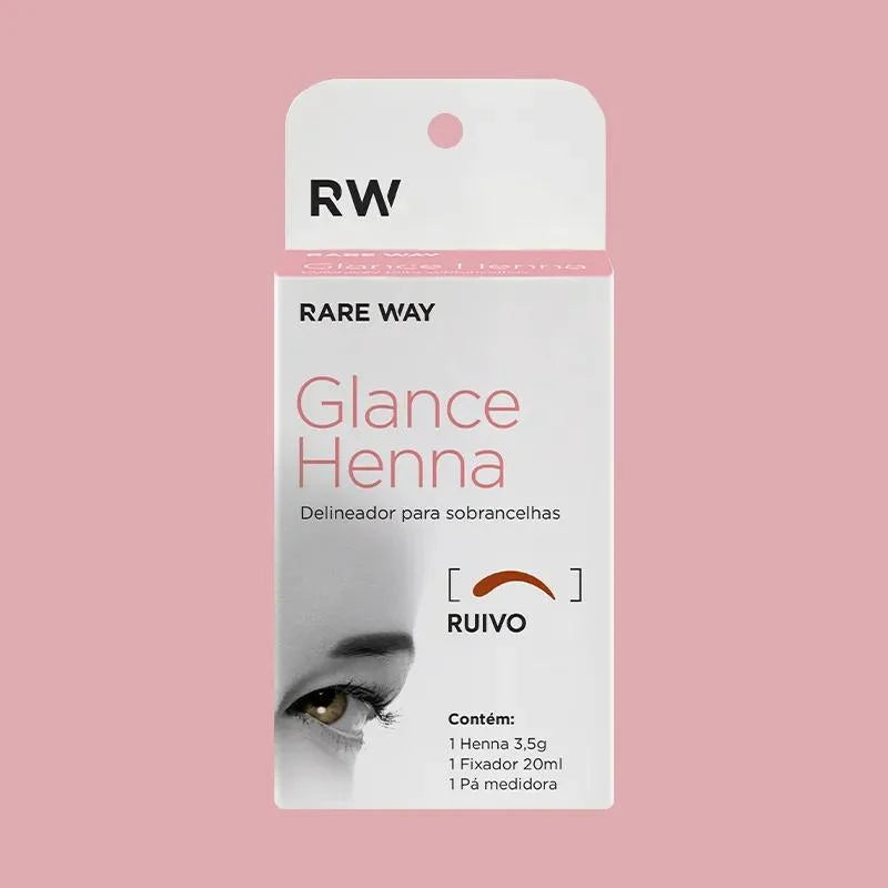 Henna para Sobrancelhas Glance Ruivo 3,5g - Rare Way