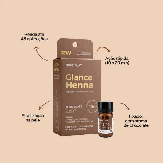 Glance Henna Mini Chocolate 1,5g - Rare Way
