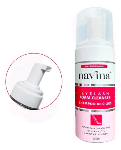 Shampoo De Cílios Navina Para Higienização 100ml Extensão