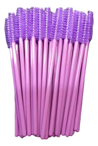 Escovinha Descartável para Cílios lilas (50 Unidades)
