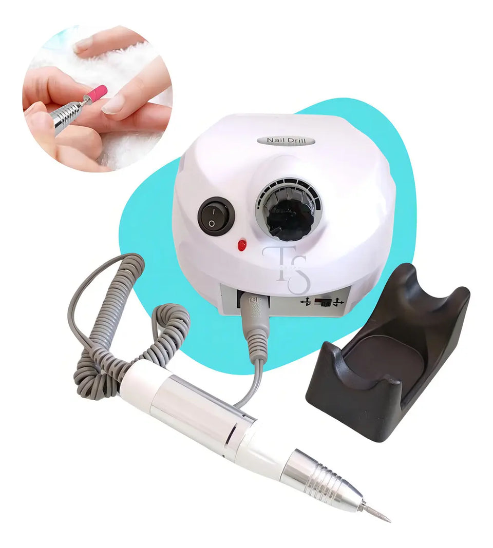 Motor Lixadeira  Nail Drill Porquinho Prof 50000 Rpm Cor Branco