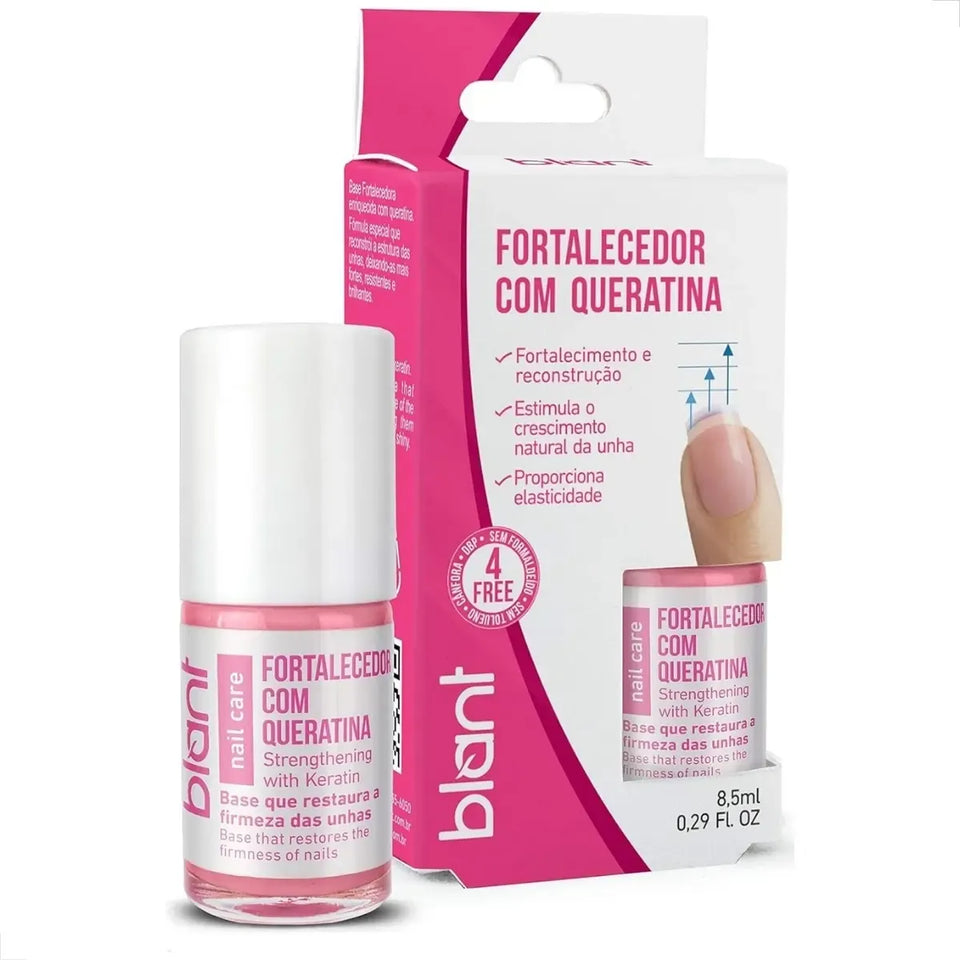 Base Fortalecedora Com Queratina Crescimento E Brilho Blant 8,5 ml