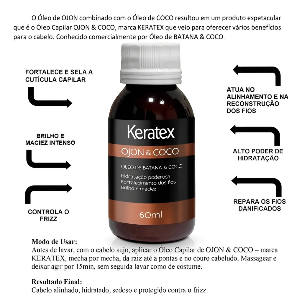Oleo Capilar Keratex Ojon & Coco 60ml