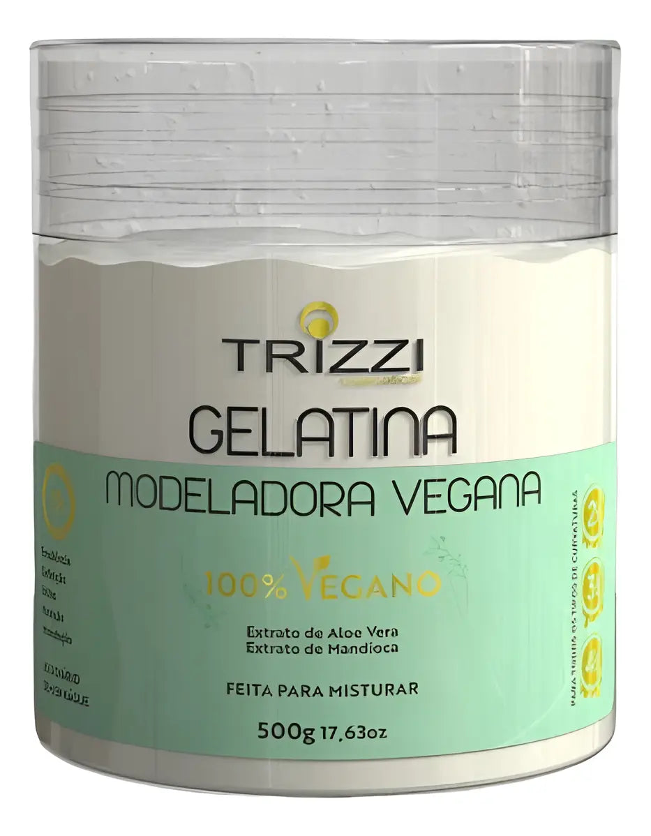 Gelatina Modeladora Vegana 100% Vegano Trizzi 500gr
