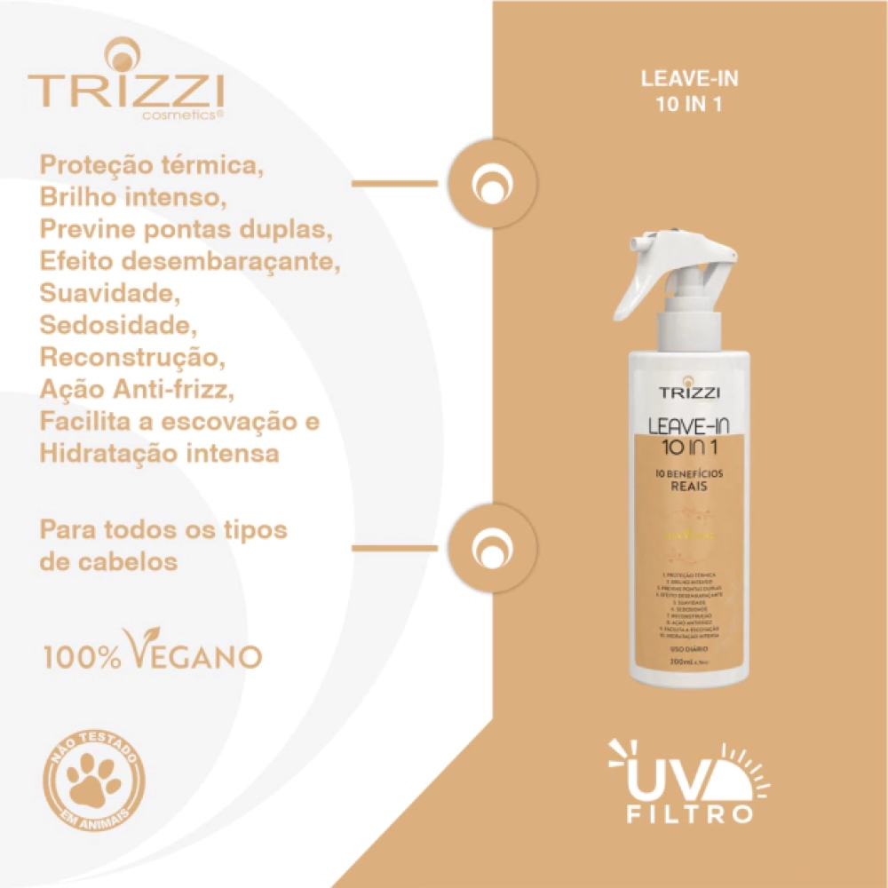 Leave-in 10 em1 Trizzi 200ml