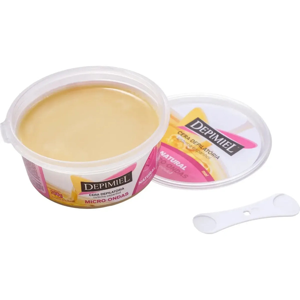 Cera Depilatoria Depimiel Natural Com Mel Micro-ondas 200g