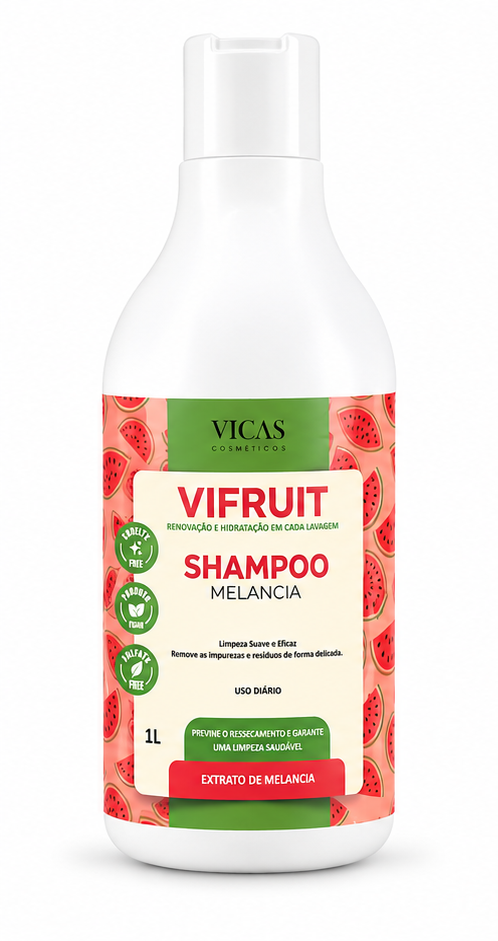 Shampoo VIFRUIT Melancia – Vicas 1L
