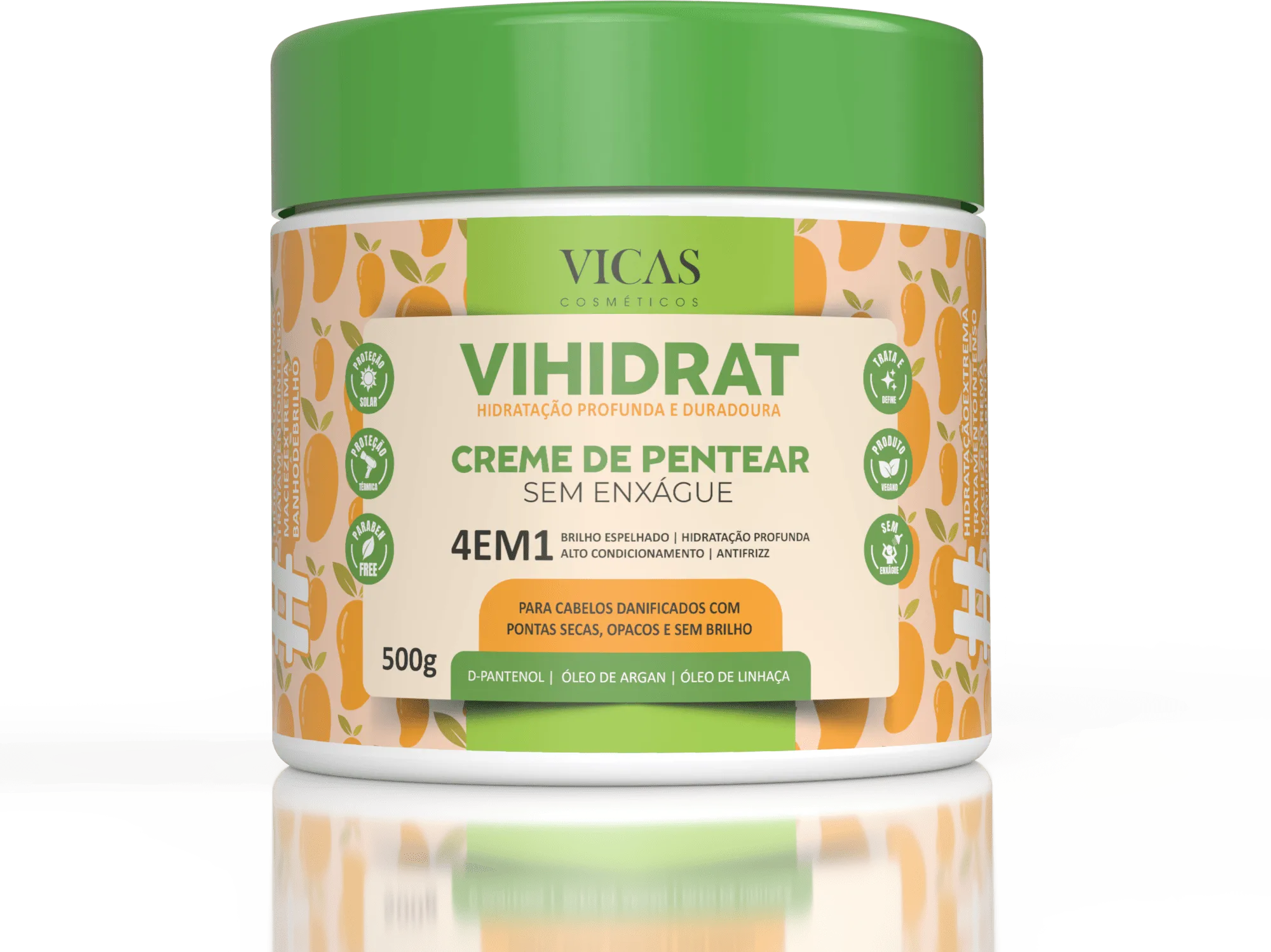 Creme de pentear Vihidrat Manga Vicas 500g