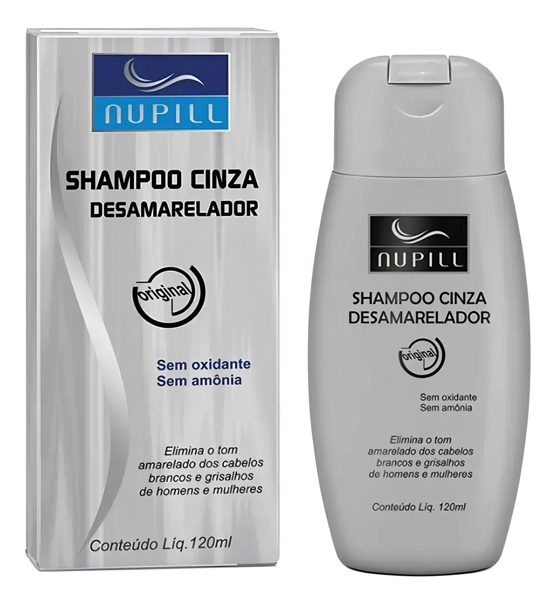 Shampoo Cinza Desamarelador Nupill 120ml