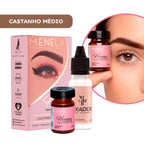 Kit Henna Profissional para Sobrancelhas Menela  Castanho Médio 2,5g