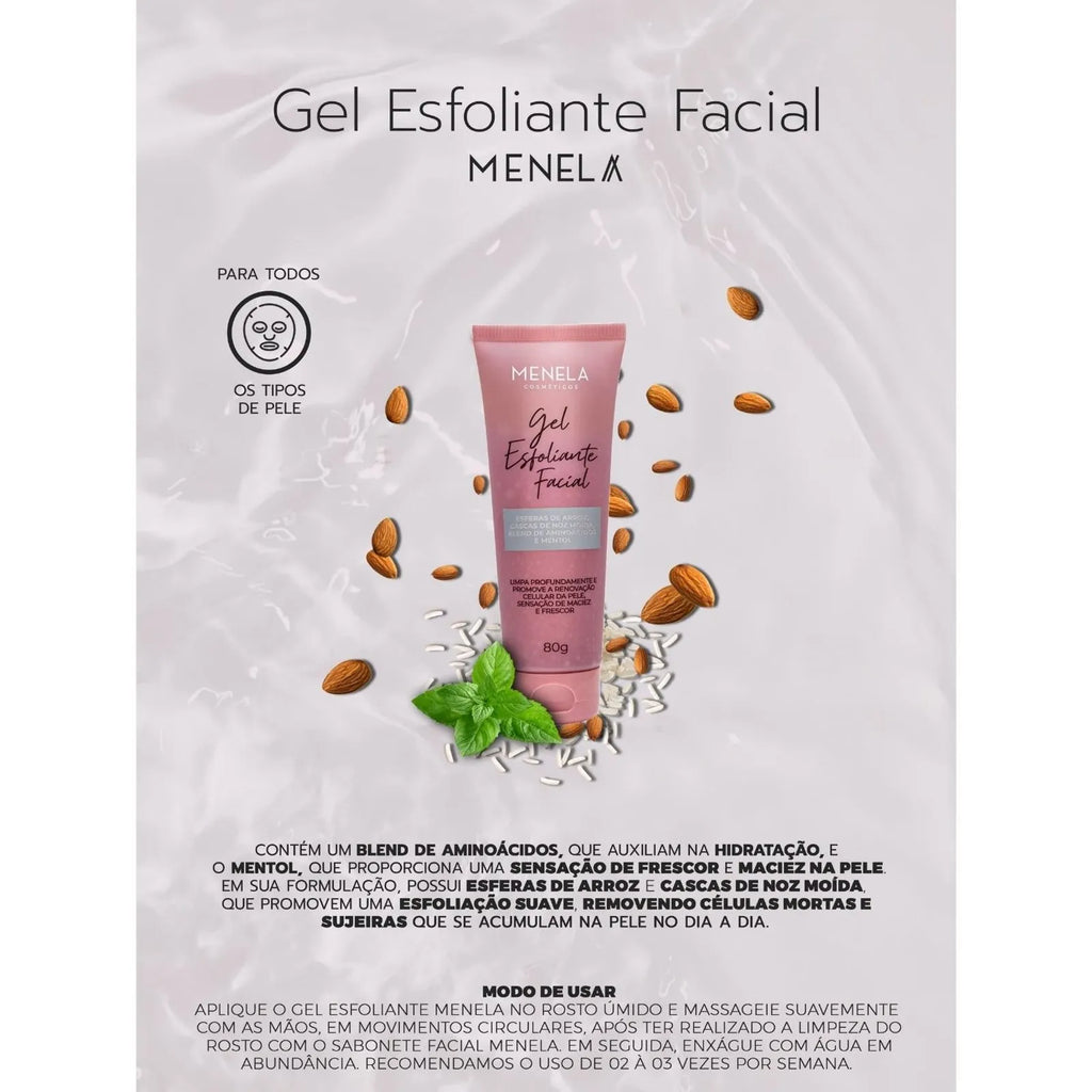Gel Esfoliante Facial Menela 80g