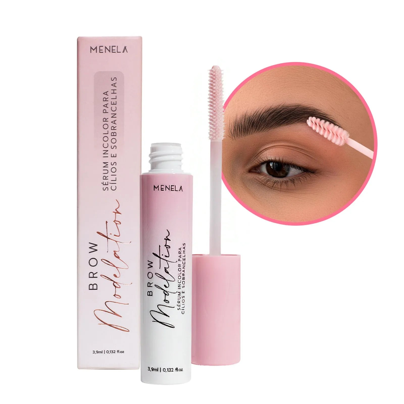 Sérum Fortalecedor para Sobrancelhas e Cílios - Brow Modelation Incolor Menela 3,9ml