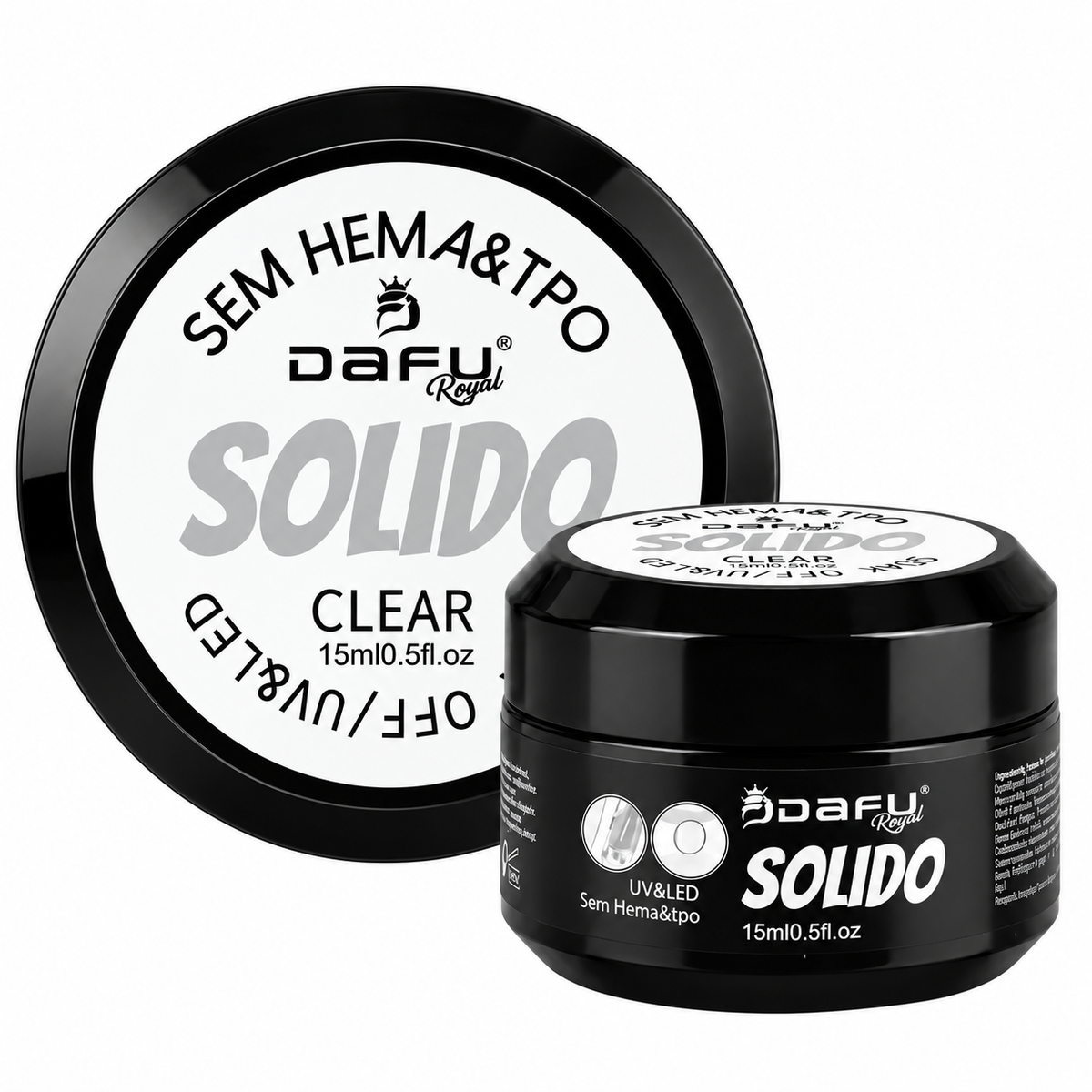 Gel Construtor Sólido Clear Royal Dafu 15ml