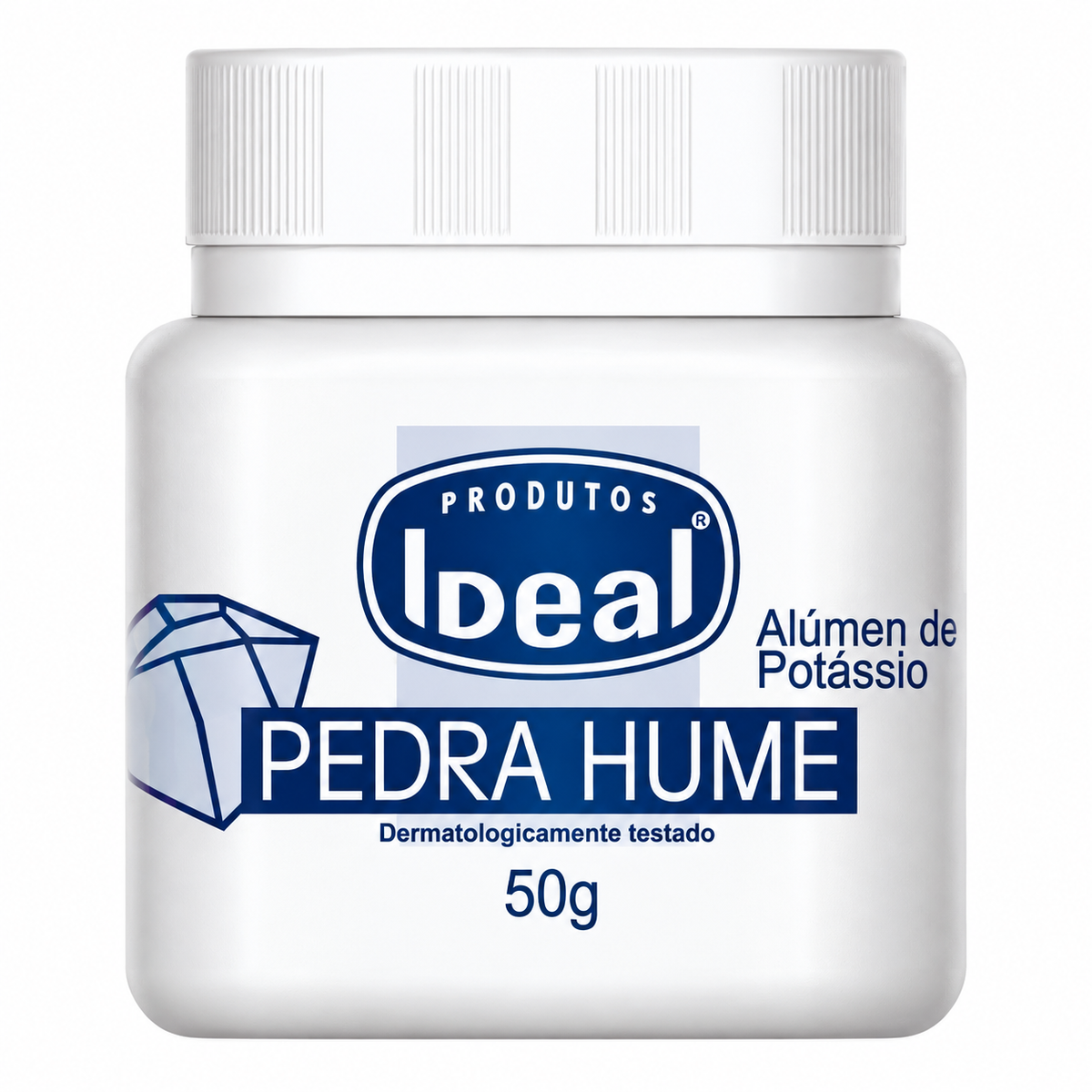 Pedra Hume Ideal Alúmen De Potássio Pote 50g