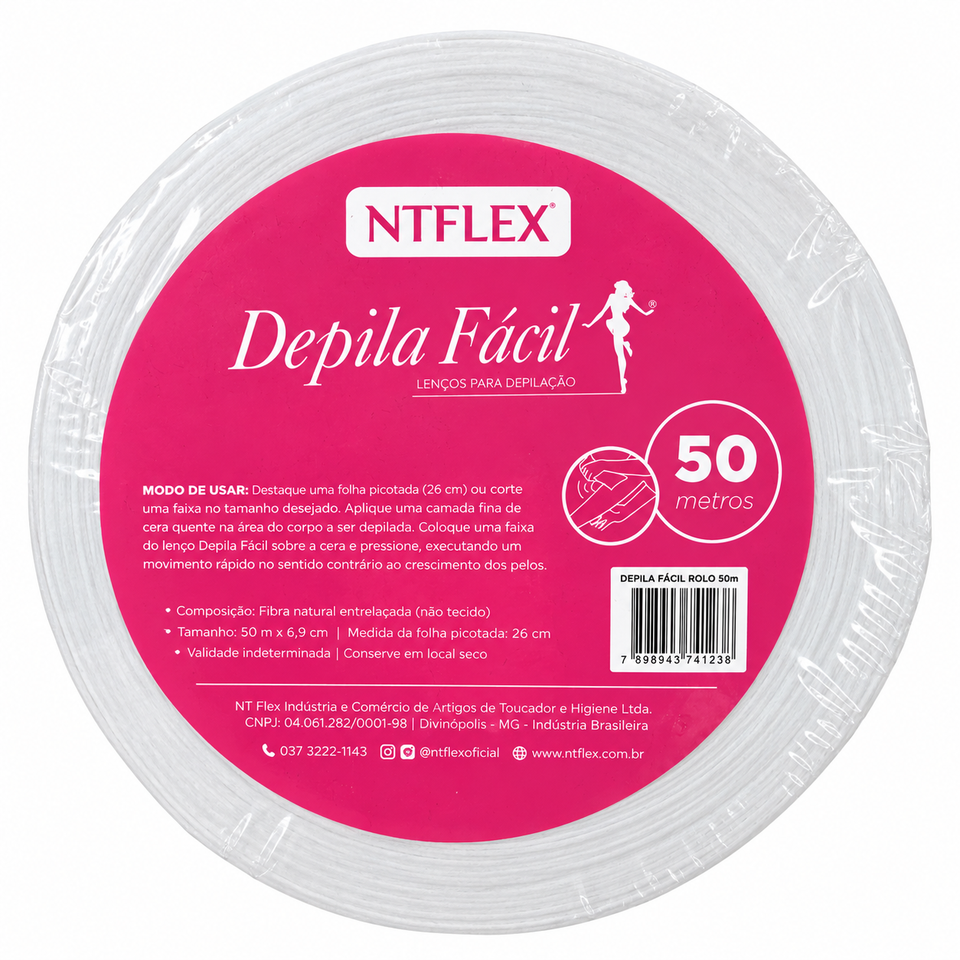 DEPILA FÁCIL ROLO NTFLEX NAO TECIDO 50MTS