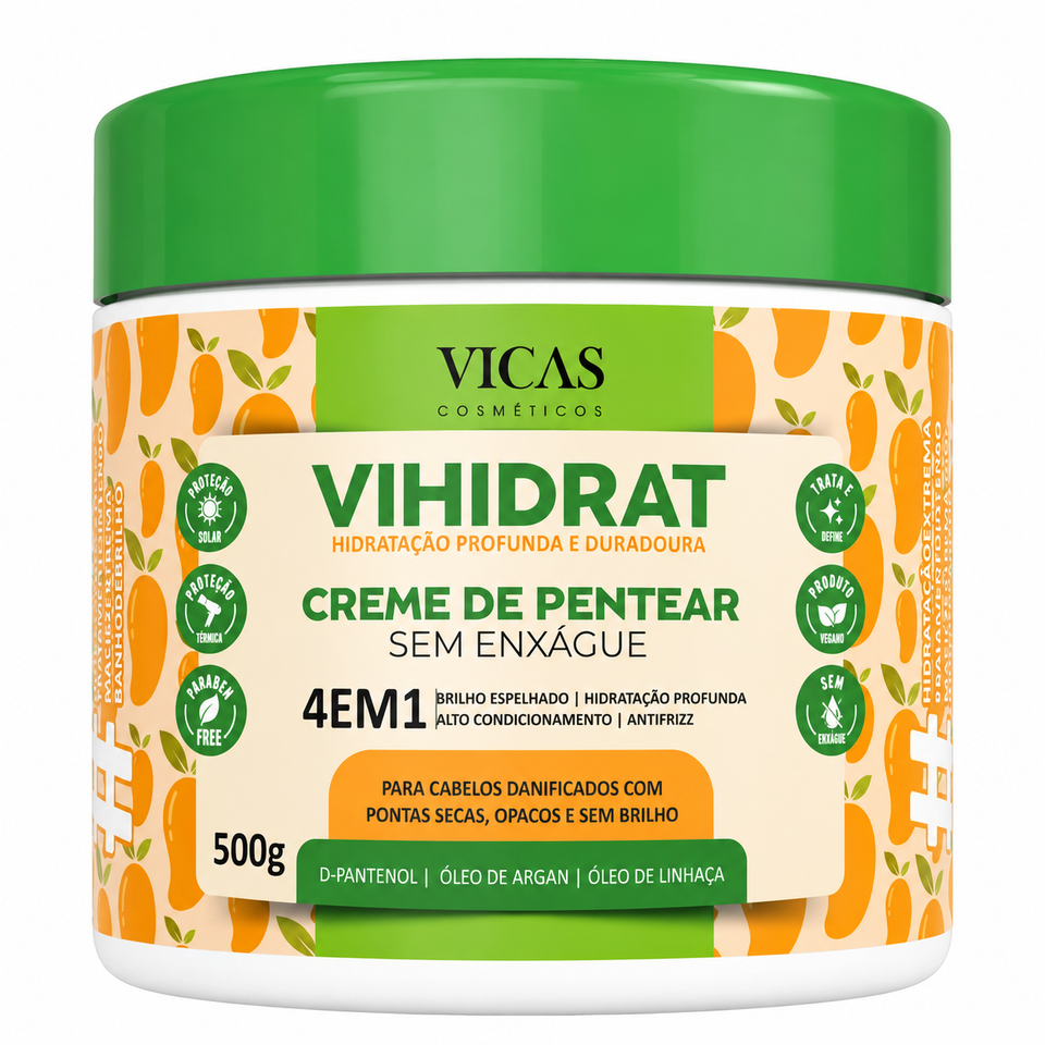 Creme de pentear Vihidrat Manga Vicas 500g