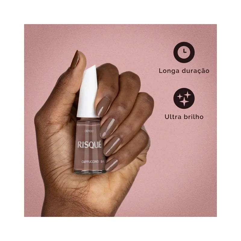 Esmalte Risqué Nudes Cremoso Cappuccino 8ml