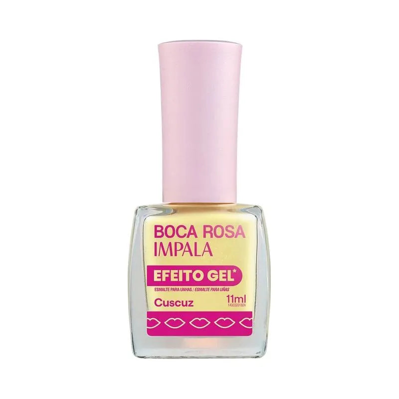 Esmalte Cremoso Impala Boca Rosa Efeito Gel Cuscuz 11ml