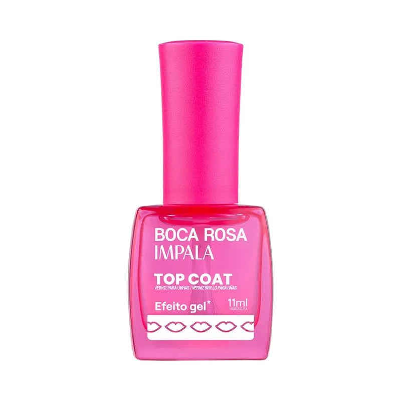 Top Coat Impala Boca Rosa Efeito Gel 11ml