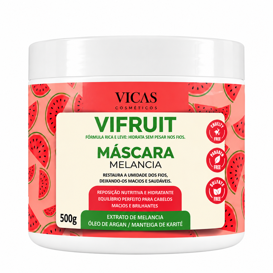 Mascara Capilar VIFRUIT Melancia – Vicas 500g