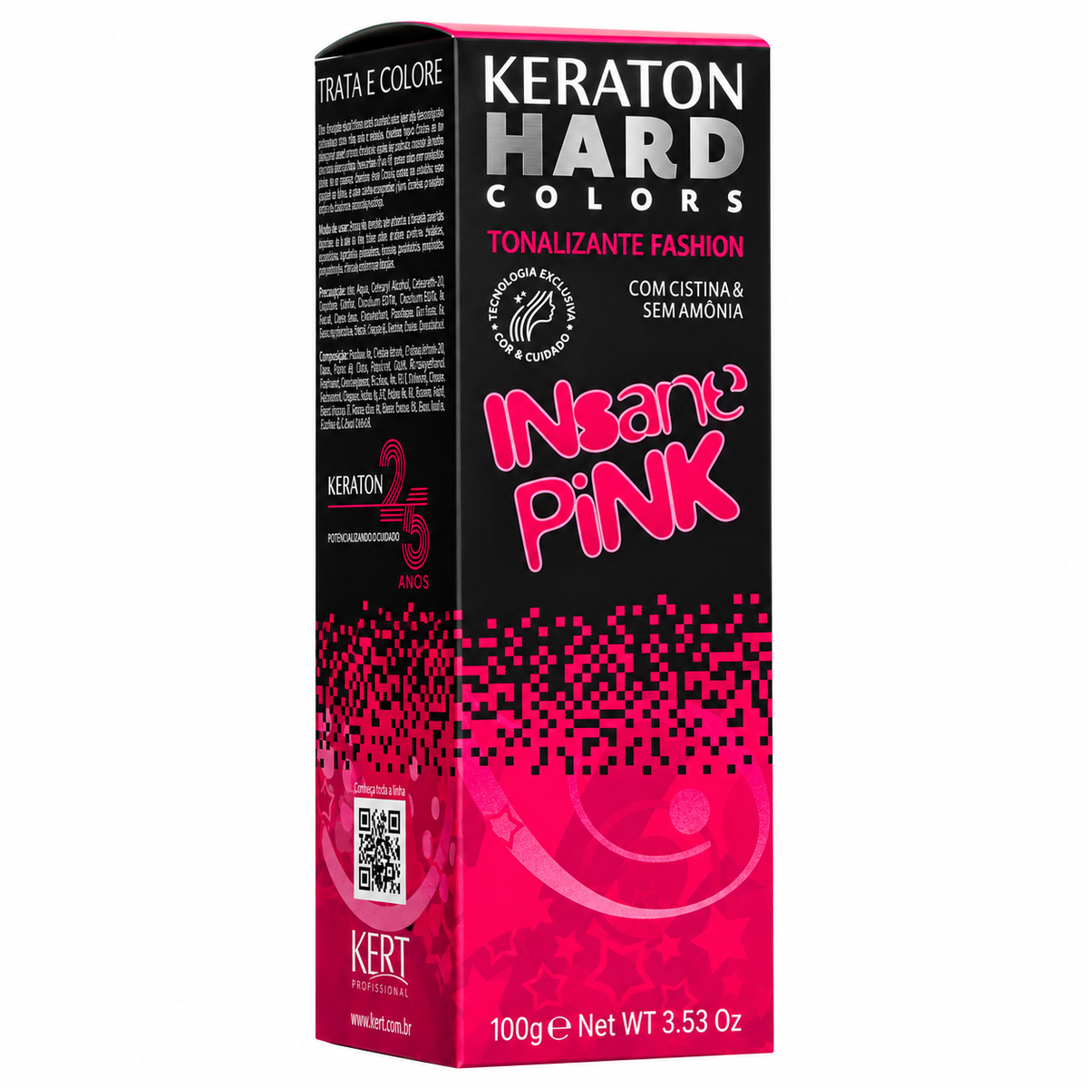 Tonalizante Keraton Hard Colors Insane Pink - 100g