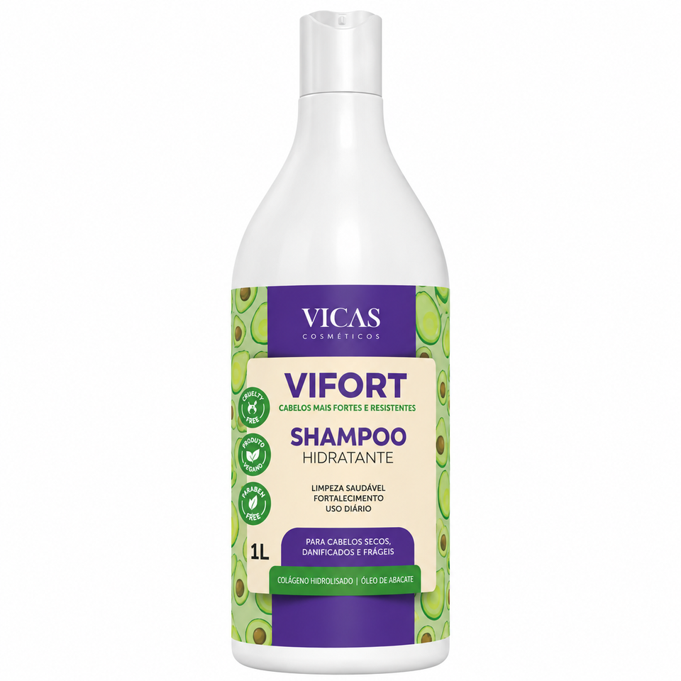 Shampoo Vifort Abacate Vicas 1L
