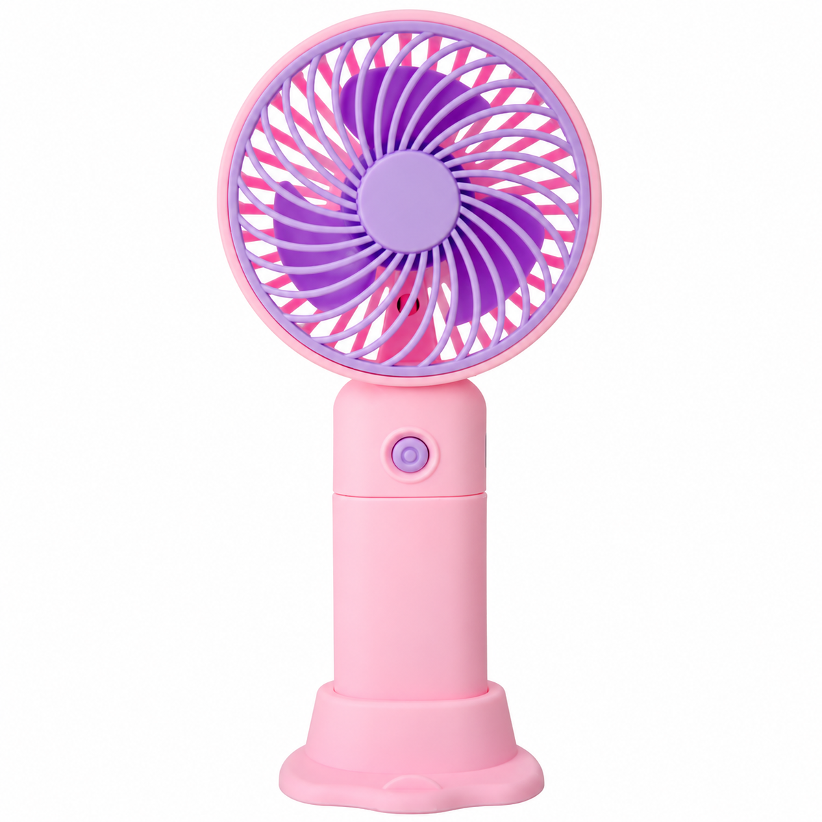 Mini Ventilador Portátil Usb 3 Velocidades Cor Rosa/lilás