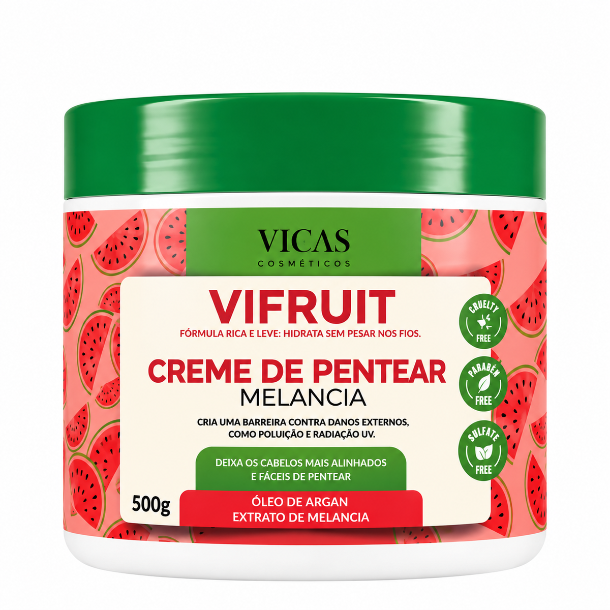 Creme de Pentear VIFRUIT Melancia – Vicas 500g