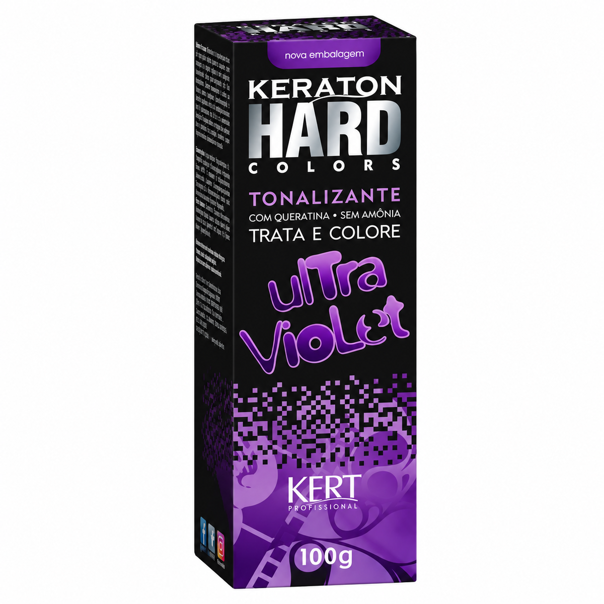 Tonalizante Keraton Hard Colors Ultra Violet - 100g